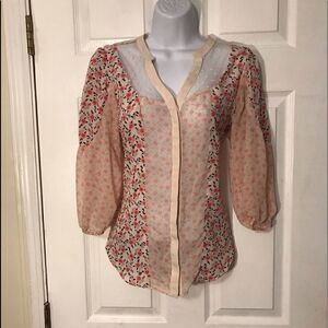 🌈Lauren Conrad XS Button Up Top!